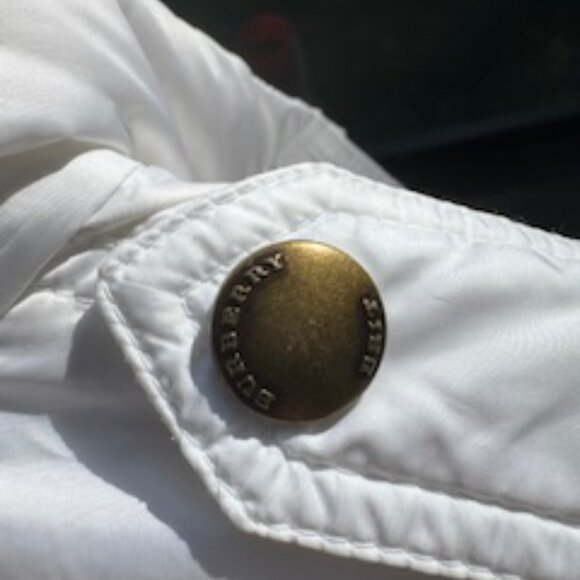 BURBERRY BRIT DALESBURY White Quilted Down Puffer Jacket size XL - Picture 2 of 7